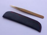 Eyelash Extensions Tweezers with leather pouch