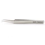 Titanium Tweezers fine point, Curved.
