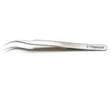 Titanium Tweezers fine point, Curved.